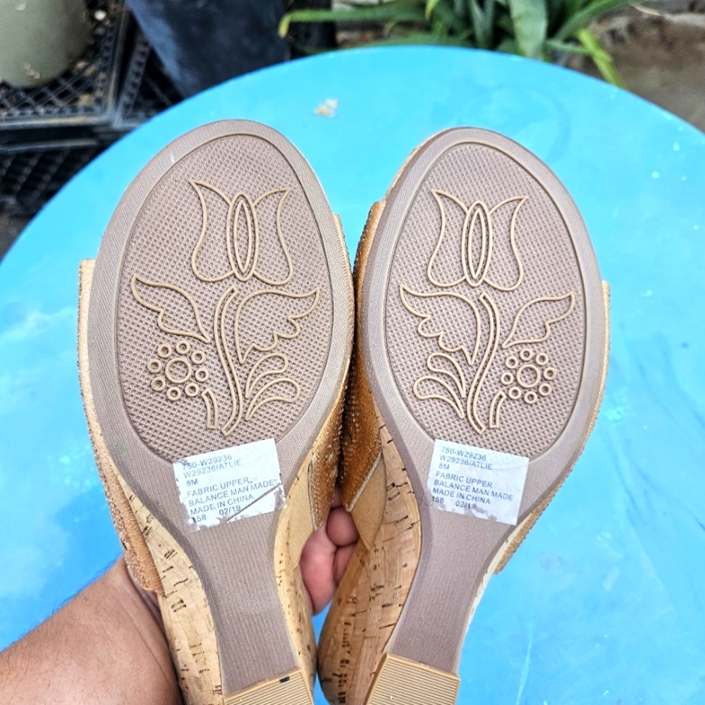 White Mountain Women's Platform Sandals Size 8 - Picture 12 of 14